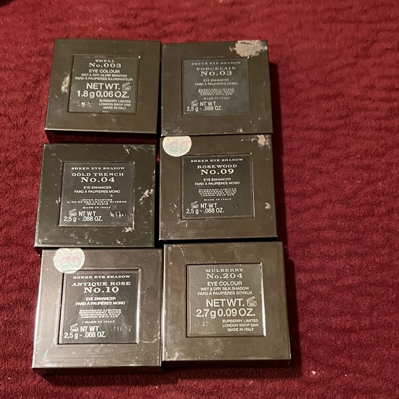 Burberry Eyeshadows Bundle of 6 - Picture 2 of 3